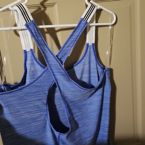 Blue Adidas Cross back Workout Tanktop - Picture 3 of 6